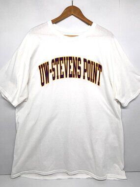 University of Wisconsin Stevens Point Pointers UWSP Champion T-Shirt White 2XL